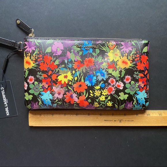Karl Lagerfeld Floral Wristlet - Picture 4 of 5
